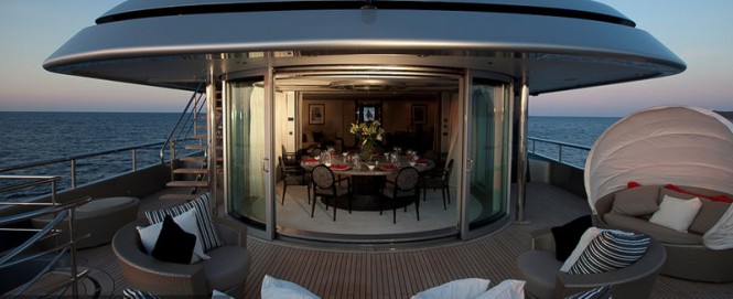 On board luxury motor yacht Slipstream Credit G. Plisson