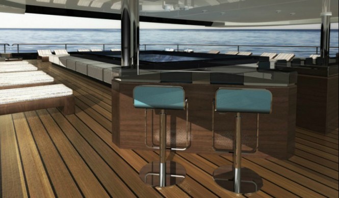 On board the luxury yacht NPe75