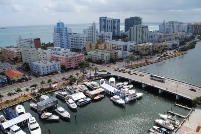 Riviera's floating display will be located at the southern most end of Collins Avenue near the road bridge