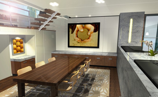 SHOGUN yacht of 40 metres by Liebowitz & Pritchard - Dining