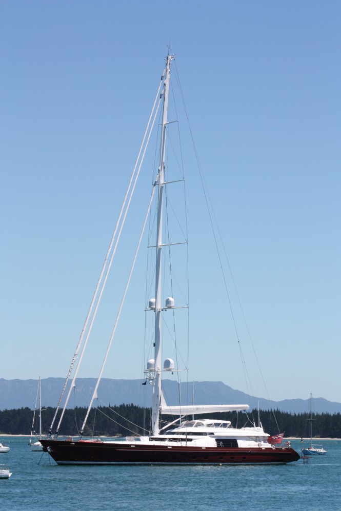 Sailing Yacht Georgia by Alloy Yachts - Seen in New Zealand and photographed by Trevor Lowe