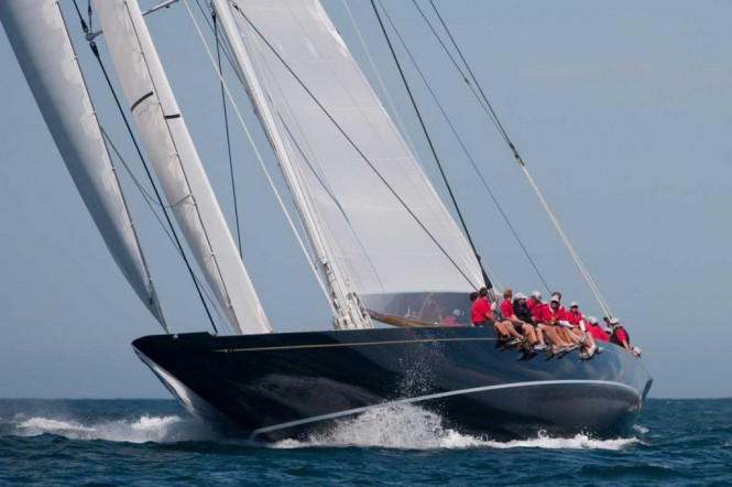 Sailing yacht HANUMAN in Newport - Photo Credit George Bekris