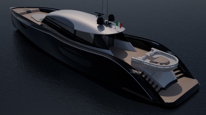 Pelican 80 Superyacht - Rear view