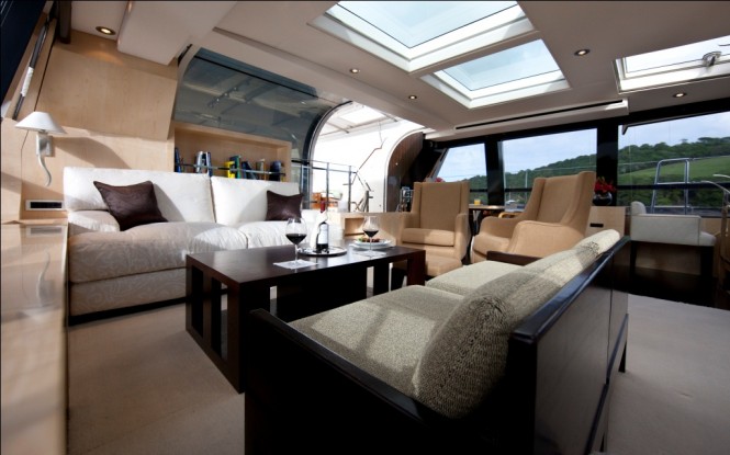 Main Salon of Sailing yacht Akalam by Pendennis - Photo Credit Mark Lloyd  