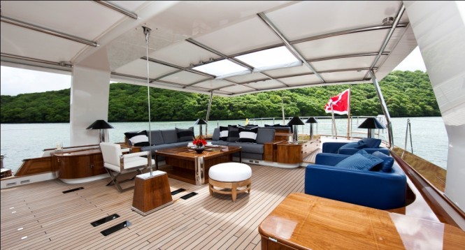 Deck of Pendennis Sailing yacht Akalam - Photo Credit Mark Lloyd 