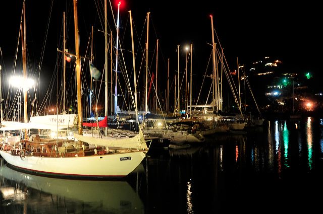 Sailing yacht Veritas, a classic Abeking and Rasmussen 57, takes center stage at the 2011 BVi Spring Regatta and Sailing Festival Credit Todd VanSickle - BVI Spring Regatta& Sailing Festival