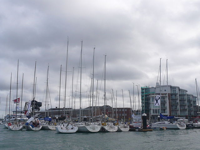 Shepards Wharf Marina during the 2010 Cowes Week