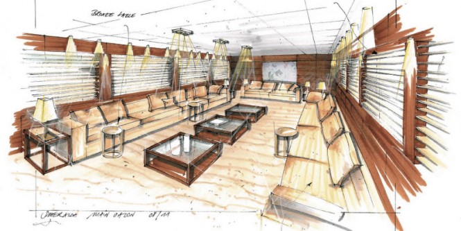 Smeralda Superyacht´s Luxurious and Contemporary Interior