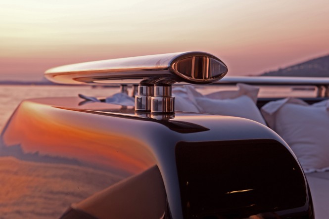 Superyacht Numptia - Exterior Seating - Detail by Rossinavi