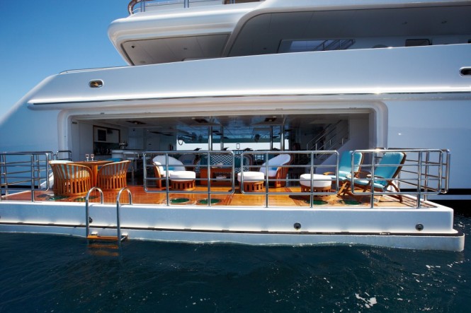 Superyacht PEGASUS V (ex PRINCESS MARIANA) -  Beach Club