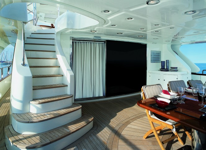 The 35.5m Cinque Superyacht Cockpit