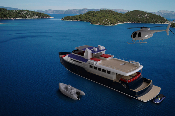 The Superyacht Vismara 90 by Vismara Marine - view from above