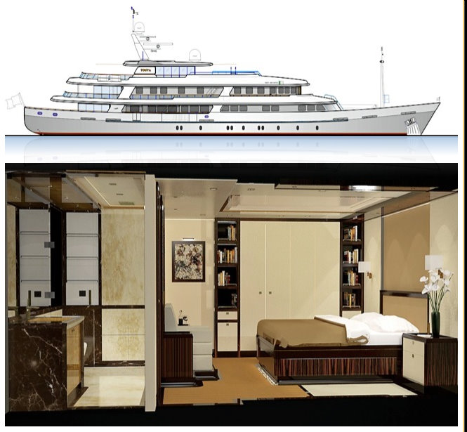 53.55m motor yacht Touya (ex Fils De Grace) under refit at RMK Yachts