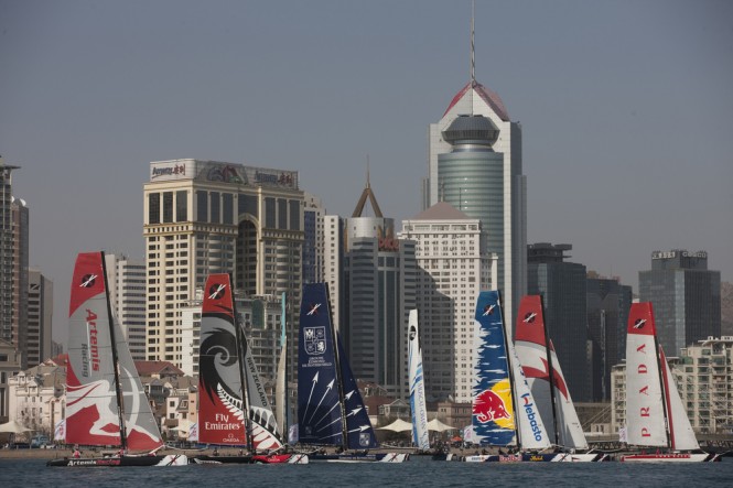 The Extreme Sailing Series 2011. Act 2. Qingdao. China  Credit: Lloyd Images