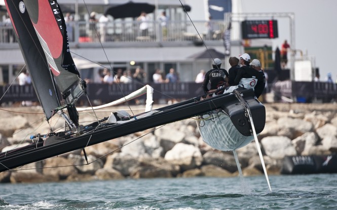 Extreme Sailing Series 2012. Act 1.The Wave Muscat. OmanCredit: Lloyd Images