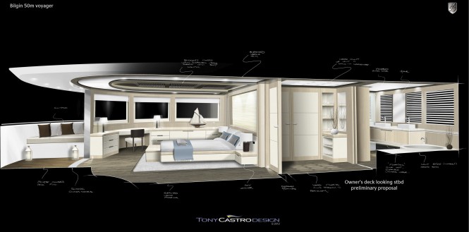 Bilgin Voyager 170' Yacht - Master Cabin