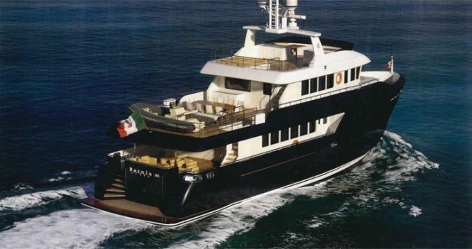 Cantiere delle Marche’s flagship Darwin megayacht.