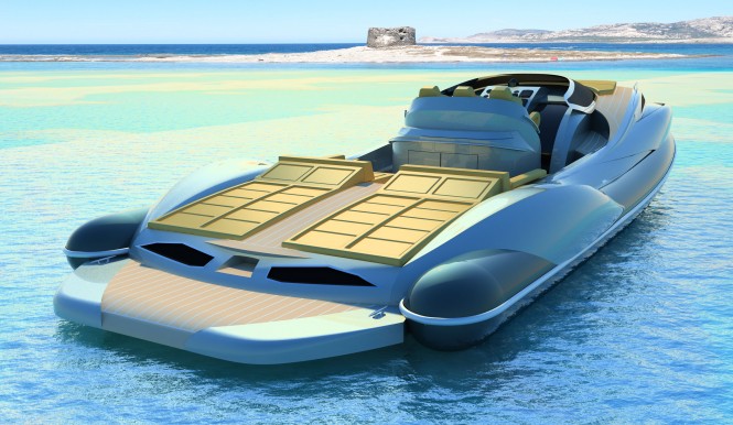 Capri yacht - rear view