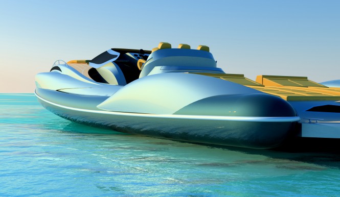 Capri yacht - side view