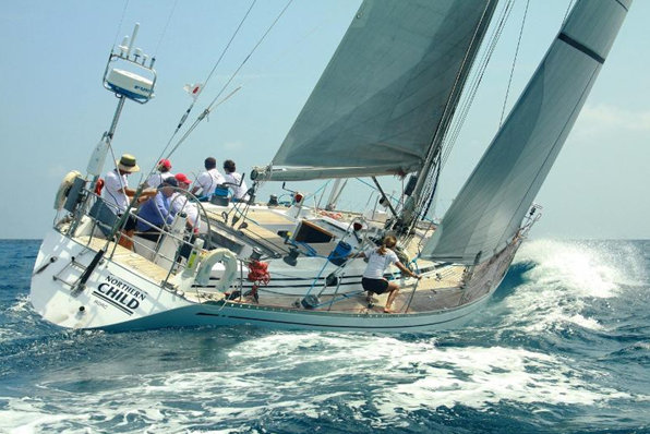 Christian and Lucy Reynolds, Swan 51, Northern Child Credit:  BVI Yacht Shots 