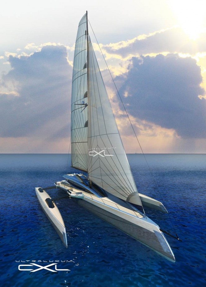 Exceptional luxury mega trimaran Ultraluxum CXL - Silver Version