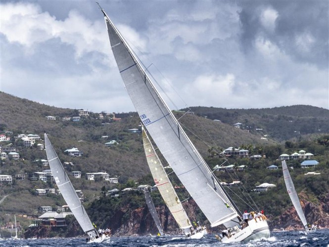 Fleet sailing last day's Pillsbury Sound courses Photo by Roley Ingrid Abery