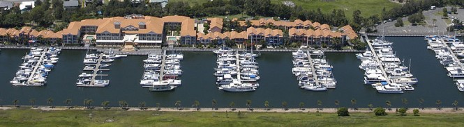Hope Harbour Superyacht Marina situated on Australia´s Gold Coast