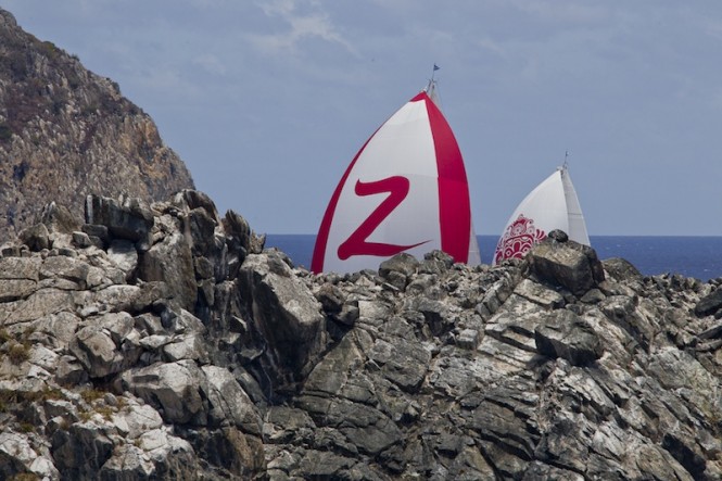 Loro Piana Caribbean Superyacht Regatta & Rendezvous 2012 Race Day 1: ZEFIRO - Photo Carlo Borlenghi
