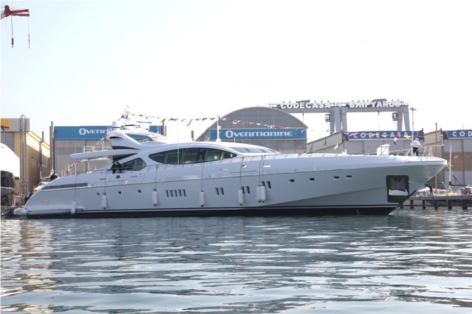 Mangusta 165 yacht - hull 7 at her launch