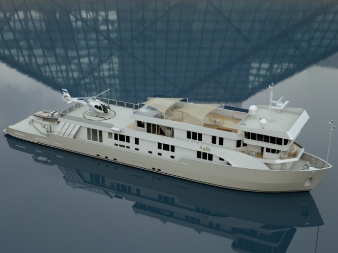 Charter yacht SURI currently under refit