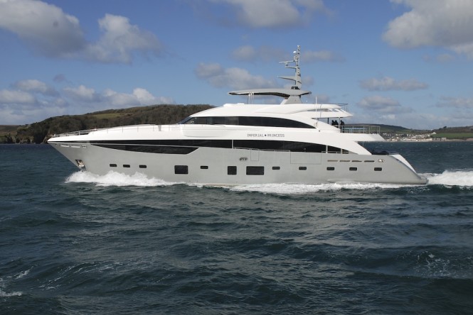 Princess 40M Imperial Princess superyacht - initial sea trial