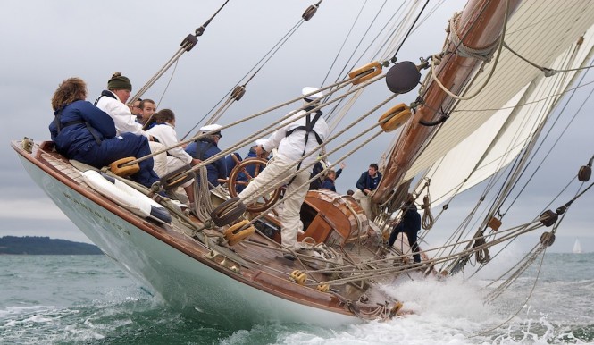 Sailing yacht Mariquita racing in the 2010 Westward Cup - Photo courtesy of photographer Ian Roman