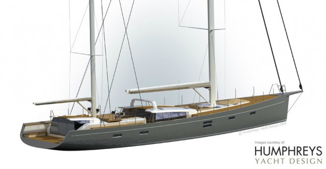 The contemporary twin deckhouse 100´ Young/Humphreys luxury yacht