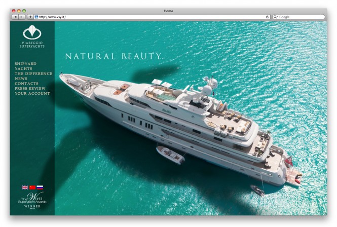 Viareggio Superyachts´ new website in Russian