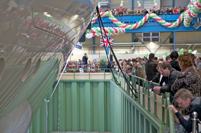 78.5m motor yacht Hampshire II (hull 806) launched by Feadship