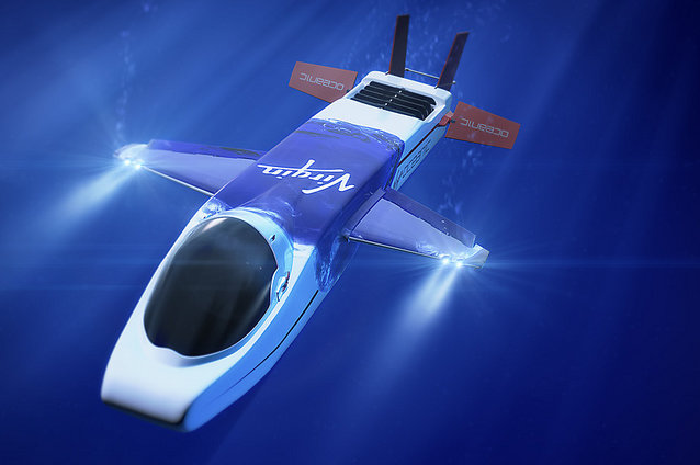 A luxury superyacht submarine by Virgin Oceanic Credit Virgin Oceanic