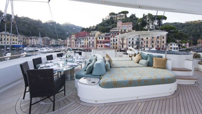Aboard beautiful superyacht HEMISPHERE