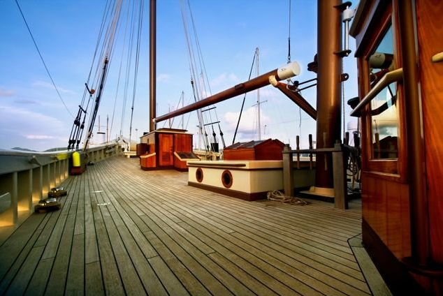 Aboard schooner RAJA LAUT
