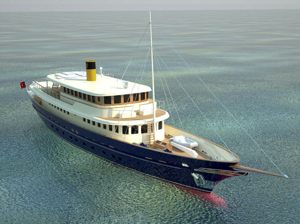 Bilgin 160 Sister superyacht - front view