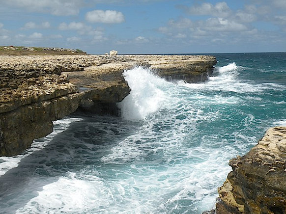 The Devil's Bridge, just one of the stunning vistas for the Yachting World Round Antigua Race Credit: Louay Habib/Antigua Sailing Week