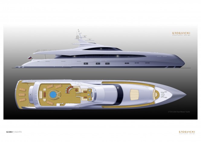 Erdewicki - superyacht ICON 175 Metalic Blue Gradient