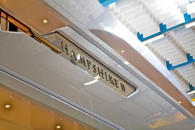 Hampshire II Yacht at her launch by Feadship