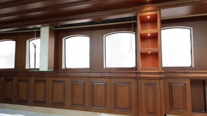 Interior of the new Bilgin 160 Classic yacht by Bilgin Yachts