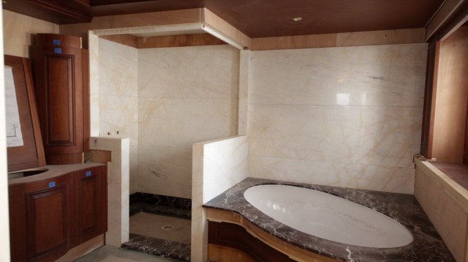 Motor Yacht Bilgin 160 Classic - Bathroom under construction