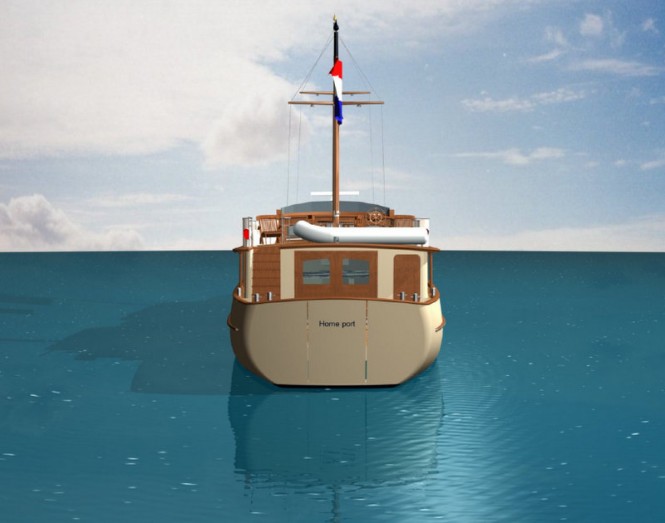 Sailing yacht Grande Estime 78´ Classic - rear view