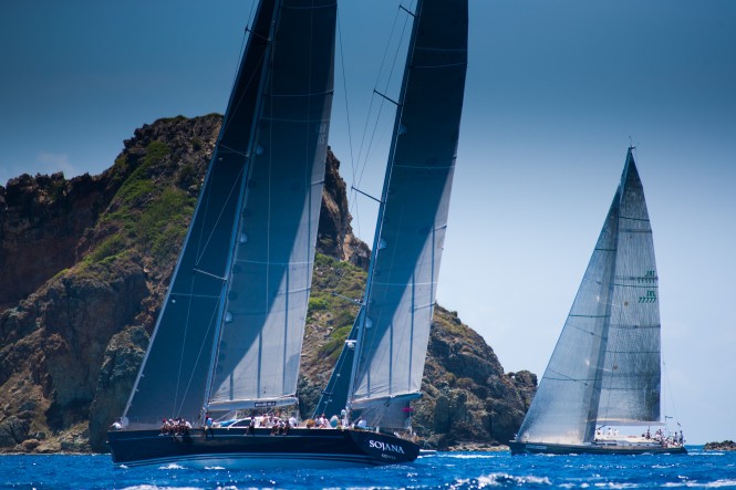 Sailing yacht Sojana Whisper Les Voiles de Saint-Barth 2012 © Christophe Jouany
