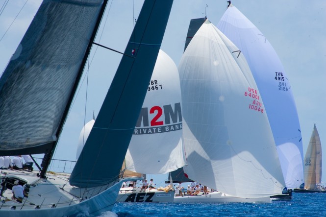 Spinnaker Class racing at Les Voiles de St. Barth