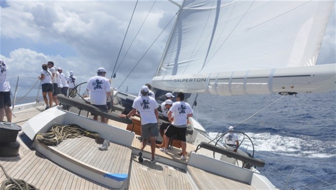 Superyacht Salperton by Dubois at the St Barth Bucket Regatta