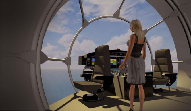 The Flying Yacht Bridge Deck