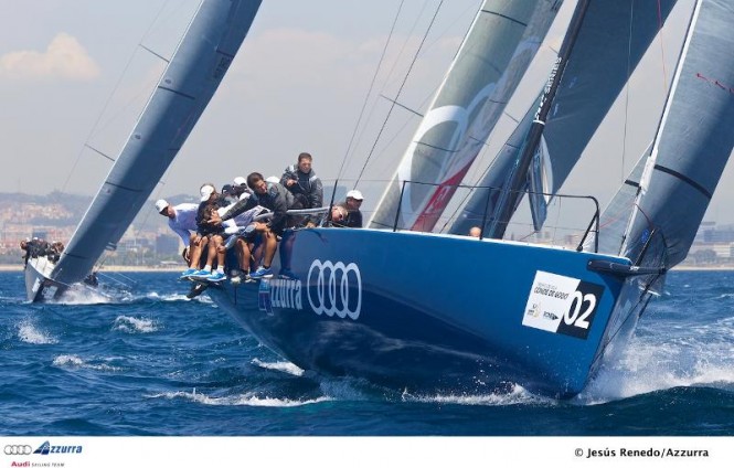 52 Super Series racing - the Audi Azzurra Sailing Team - Photo Jesus Renedo / Azzurra